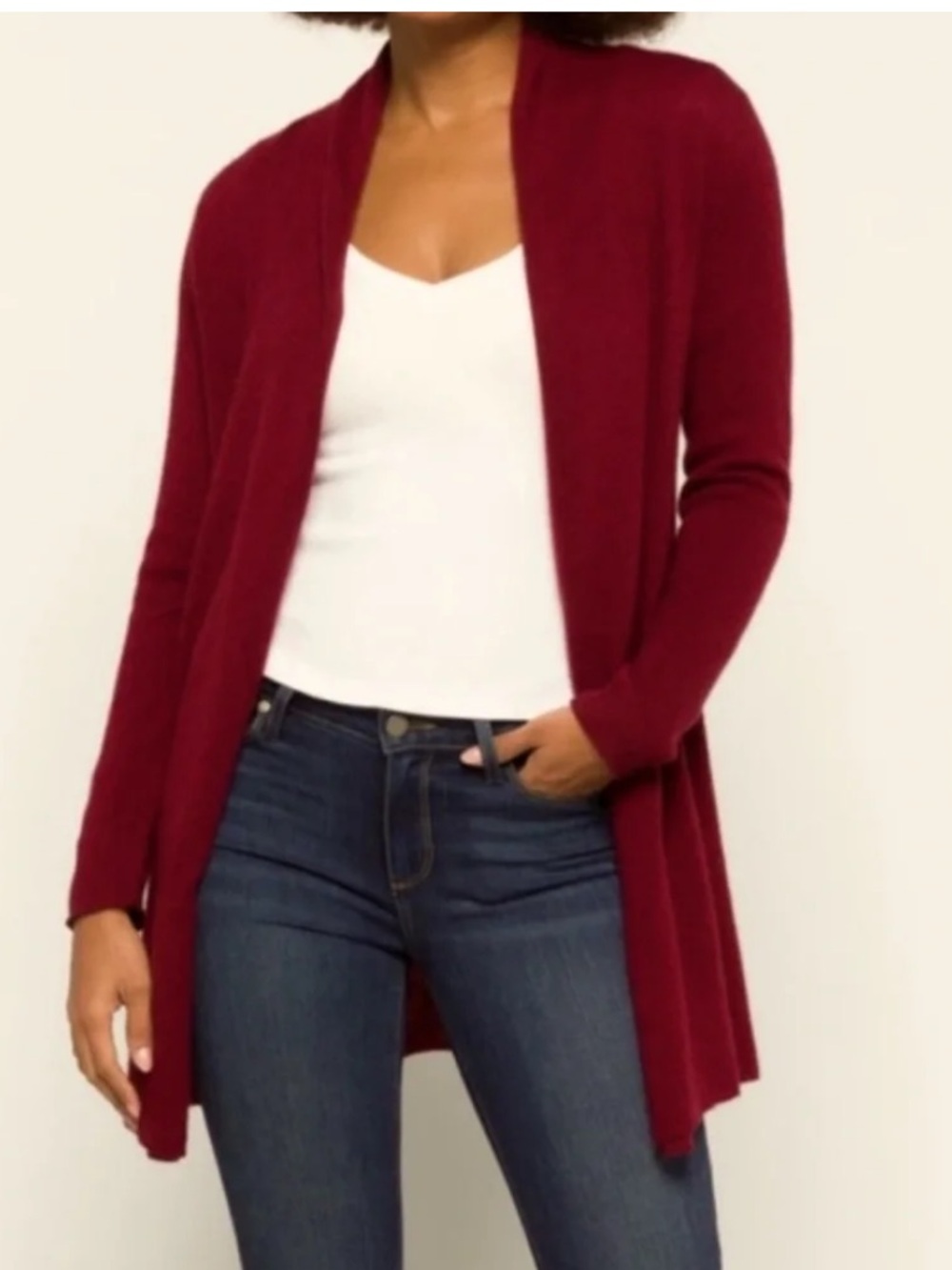 Lusso open front cashmere cardigan